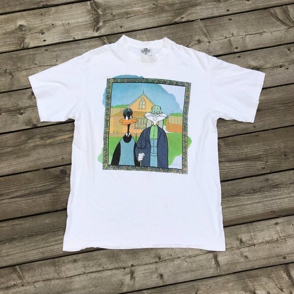 Vintage 1991 Acme Clothing Looney Toons Single Stitch Shirt Large - Picture 5 of 6